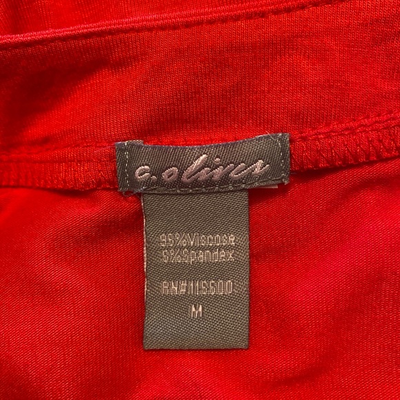 ♥️❄️NWOT c.Oliver Woman’s Red Beaded Top Size M - Picture 9 of 9